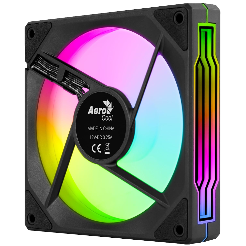 AeroCool Phantom M-3 ARGB Case Fan - Black