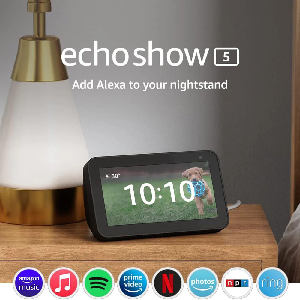 Amazon Echo Show 5 2nd Gen Smart Display With Alexa - Black