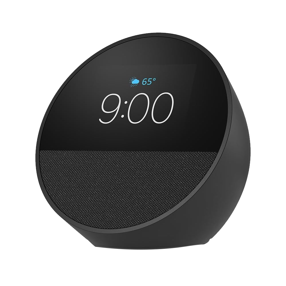Amazon Echo Spot Smart Speaker & Alarm With Alexa - Black