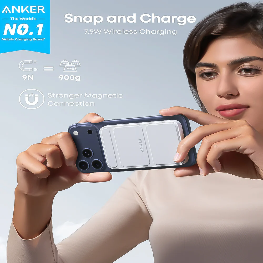 Anker 622 A1614H13 MagGo 12W Magnetic Wireless Power Bank 5000mAh - White