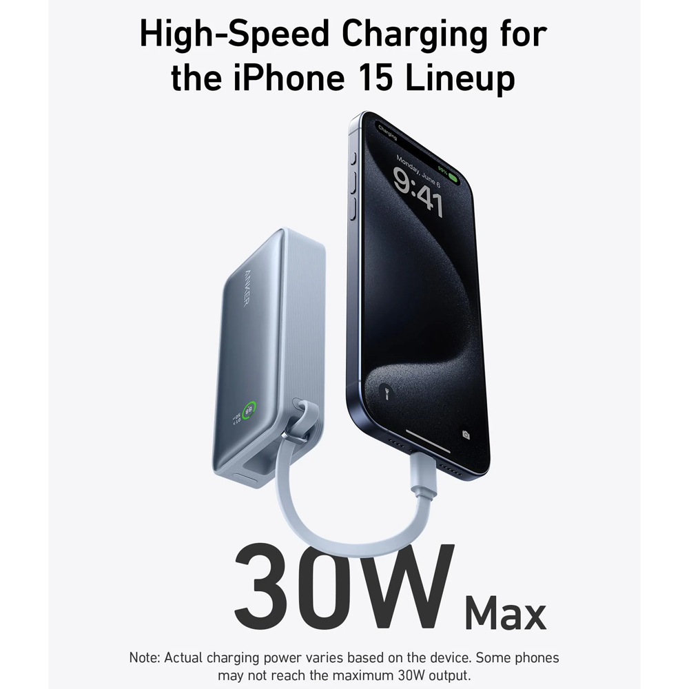 Anker Nano A1259H31 Lightweight Power Bank 30W 10000mAh - Blue