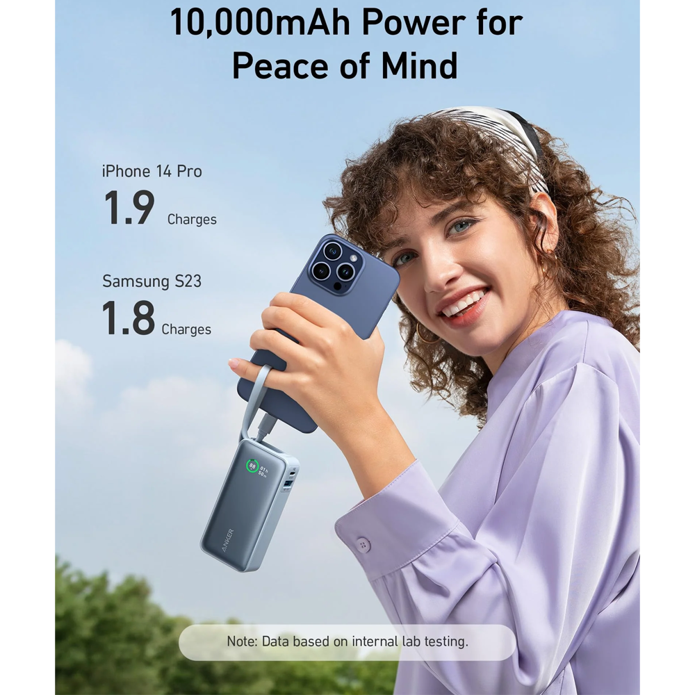 Anker Nano A1259H31 Lightweight Power Bank 30W 10000mAh - Blue