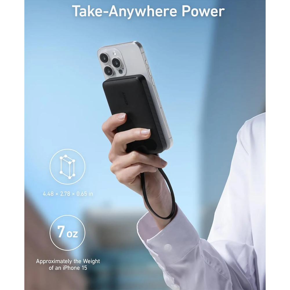 Anker Powerful A1257H21 Power Bank 10000mAh - White