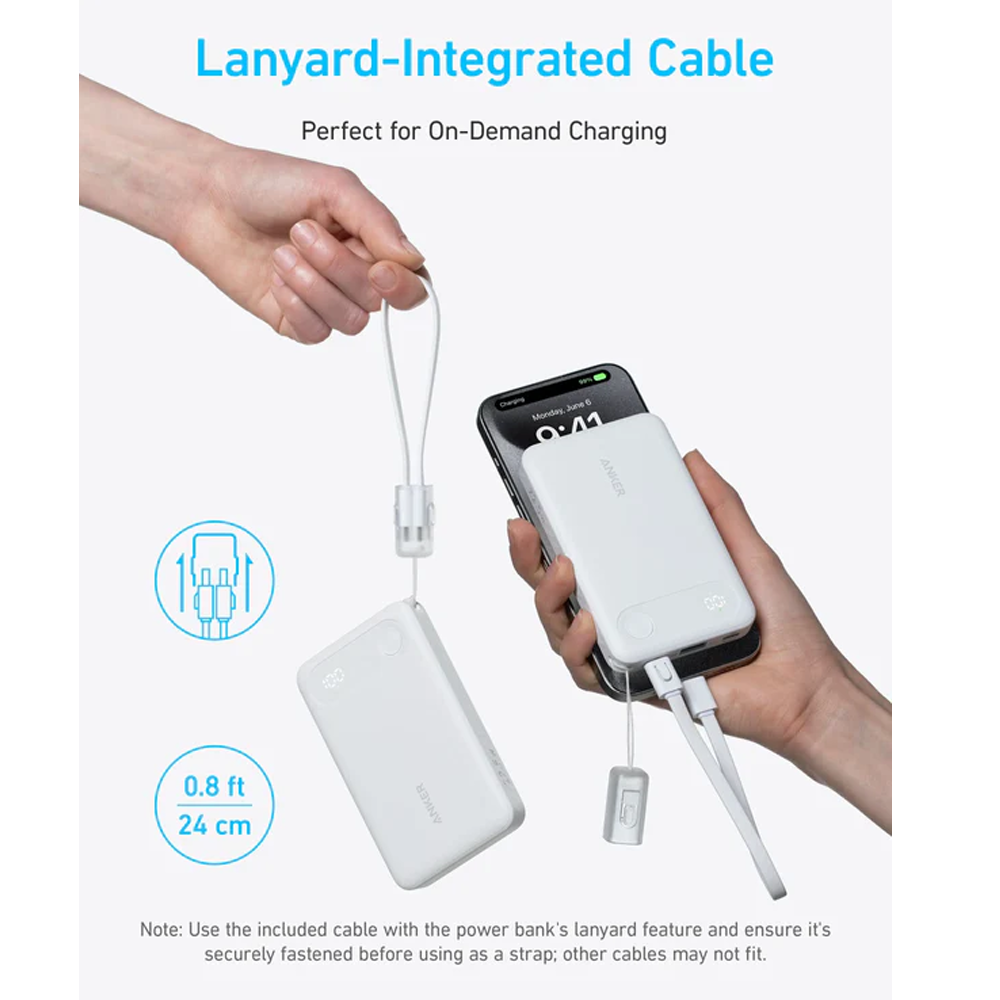 Anker Powerful A1257H21 Power Bank 10000mAh - White