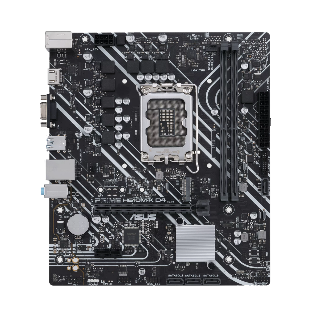 Asus Prime H610M-K D4 Intel Socket LGA 1700 Motherboard
