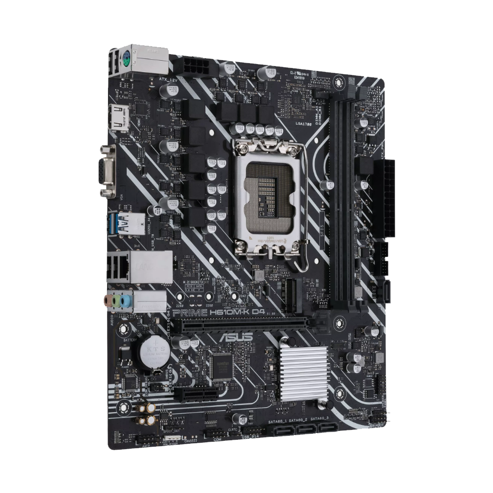 Asus Prime H610M-K D4 Intel Socket LGA 1700 Motherboard