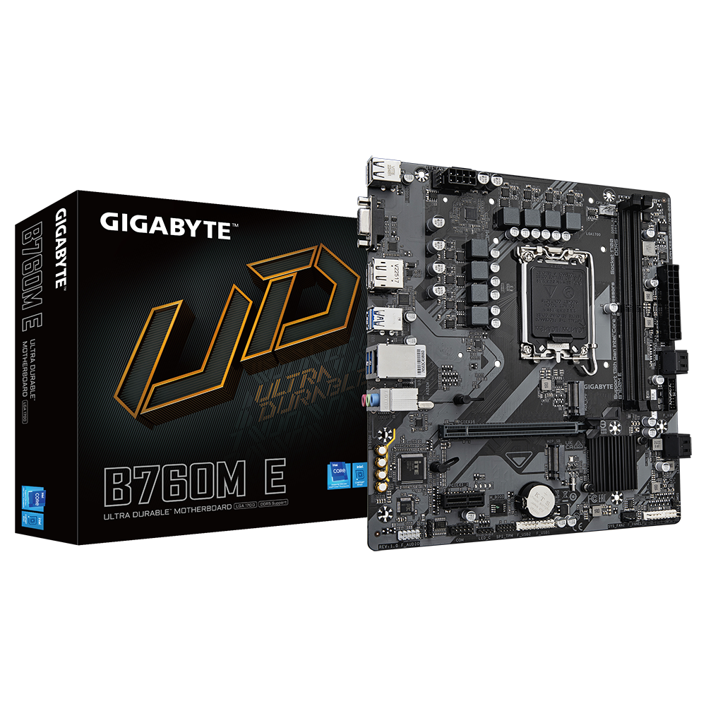 Gigabyte B760M E DDR5 Intel LGA 1700 Motherboard