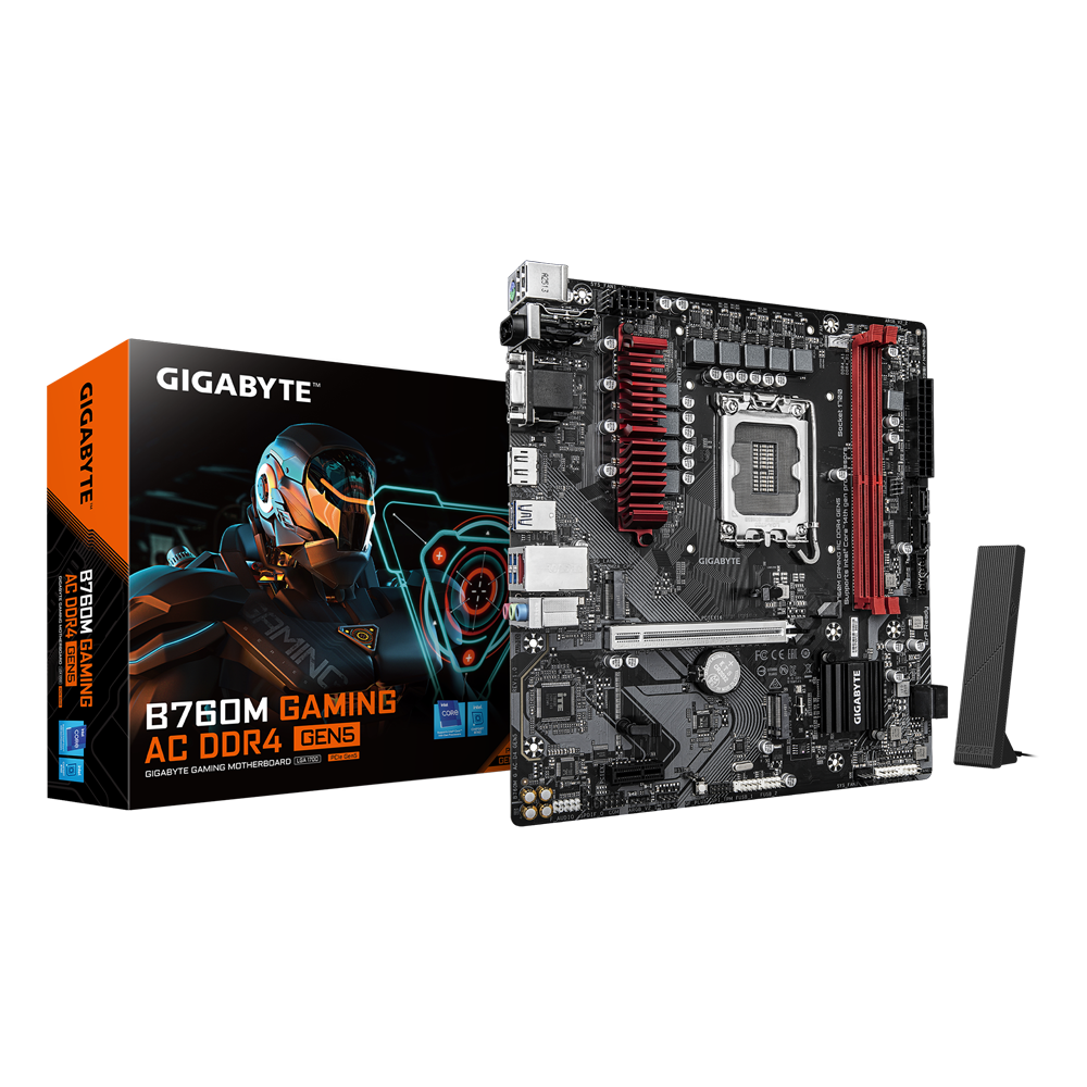 Gigabyte B760M Gaming AC DDR4 Gen5 Intel LGA 1700 Motherboard