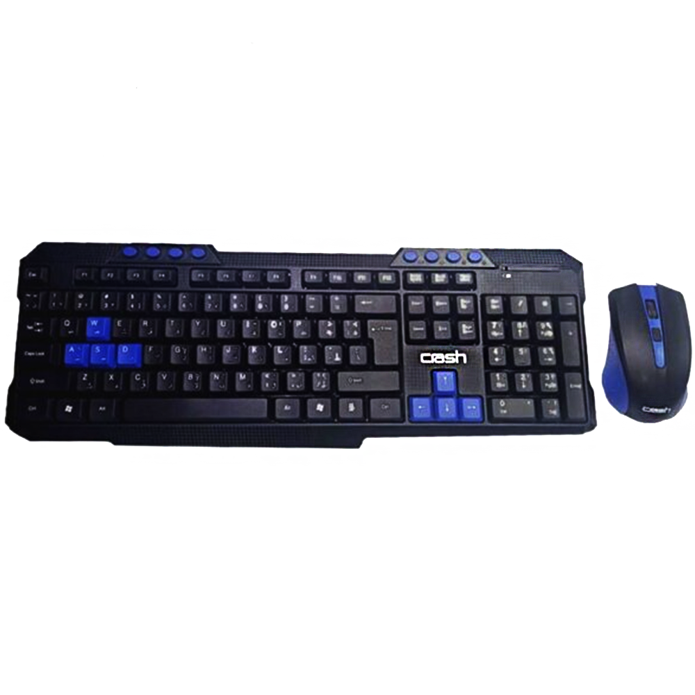Keyboard + Mouse Wireless Crash Ba-400