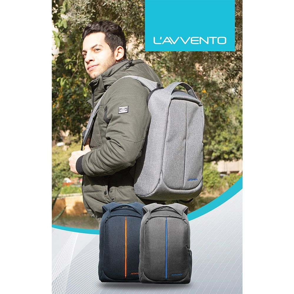 Lavvento BG04A 15.6 Inch Laptop Backpack - Gray