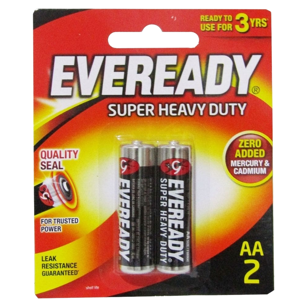 Battery Eveready AA Black (2PCS)