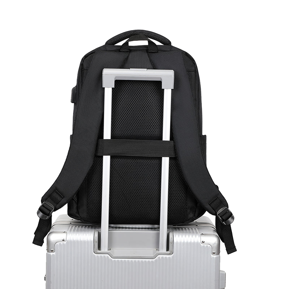 Rahala 502 15.6 Inch Laptop Backpack - Black