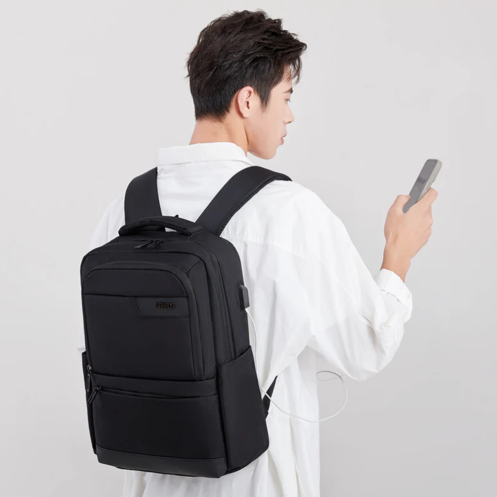 Rahala 502 15.6 Inch Laptop Backpack - Black