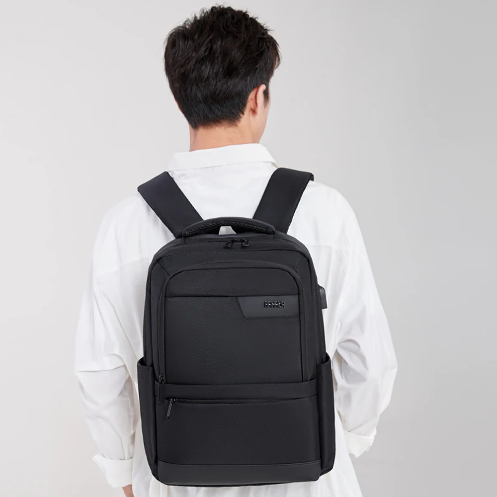 Rahala 502 15.6 Inch Laptop Backpack - Black
