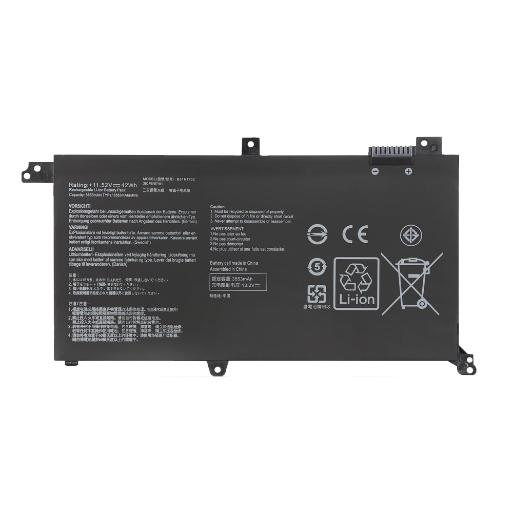 Battery Laptop Asus Notebook (X571GT/F571GT/FX571GT/K571LH/S430FN/S430FA/42WH)