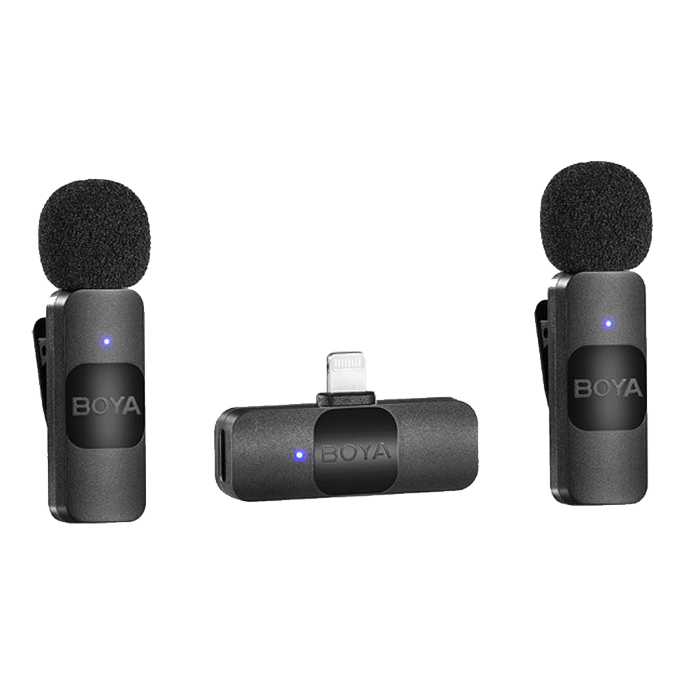 Boya BY-V2 2.4 GHz Dual Lightning Wireless Microphone