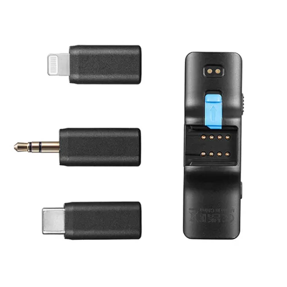 Boya Boyalink Multi-Compatible (Lightning + Type-C + 3.5mm) 2.4GHz Dual Channel Wireless Microphone With Charging Case