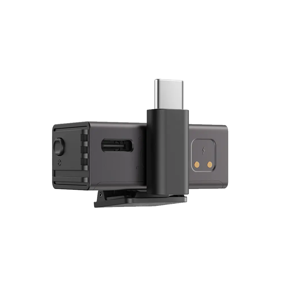 Boya Boyalink 3-01 Al-Powered Button-Sized (Lightning & Type-C & 3.5mm) Wireless Microphone With Charging Case