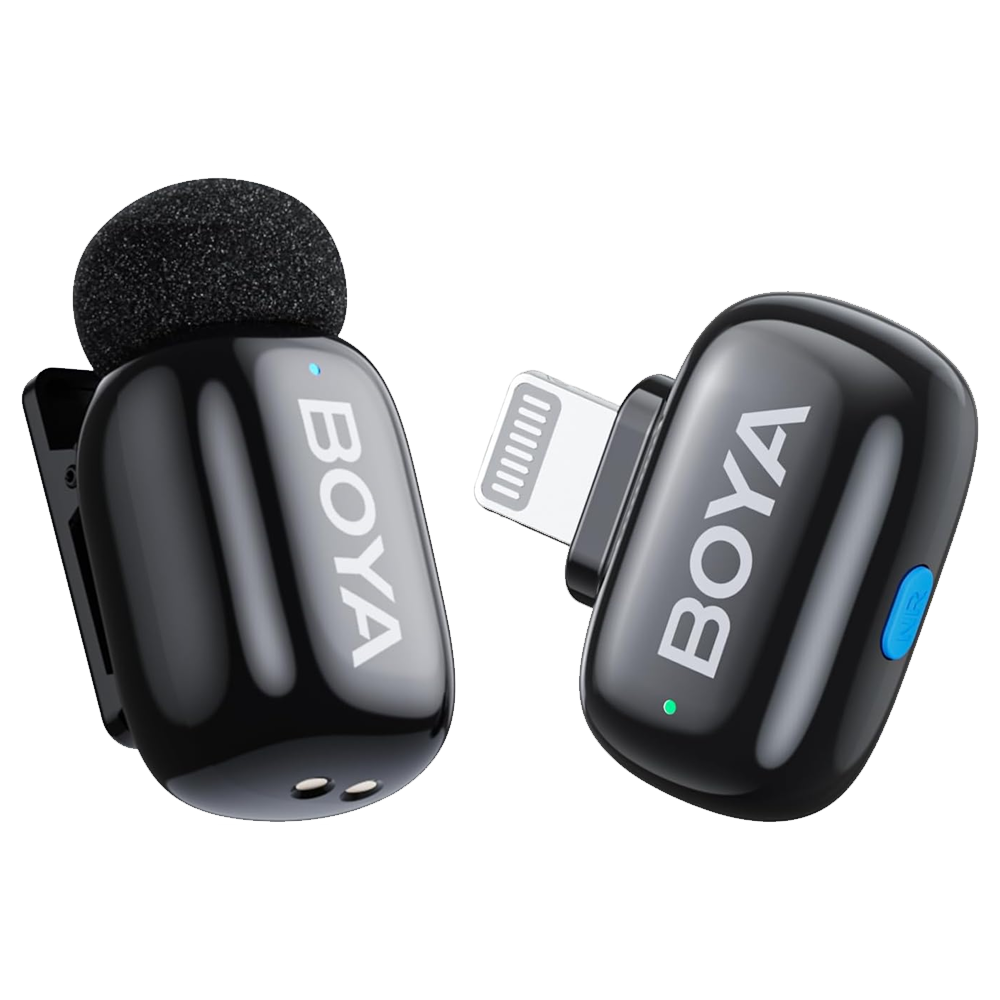 Boya Mini-16 Lightning 2.4GHz Wireless Microphone - Black