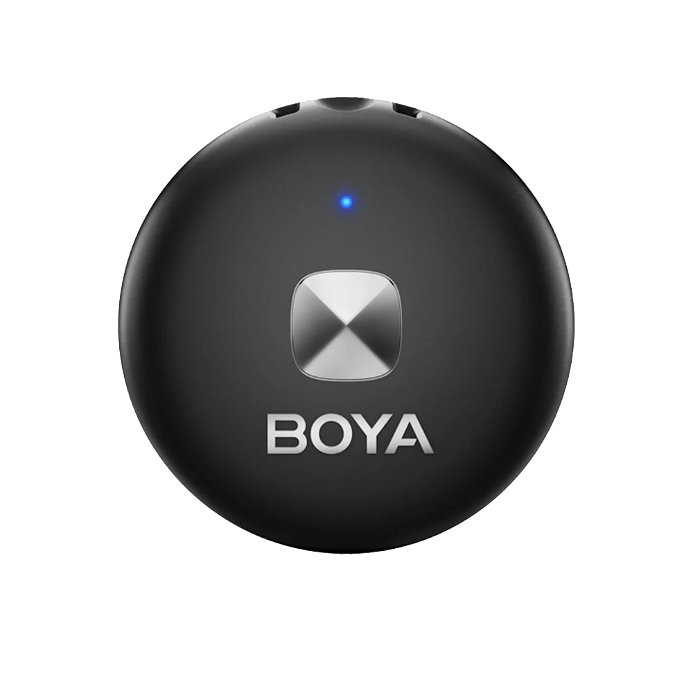Boya OMIC-D Lightning 2.4GHz Dual Channel Wireless Microphone With Charging Case - Black