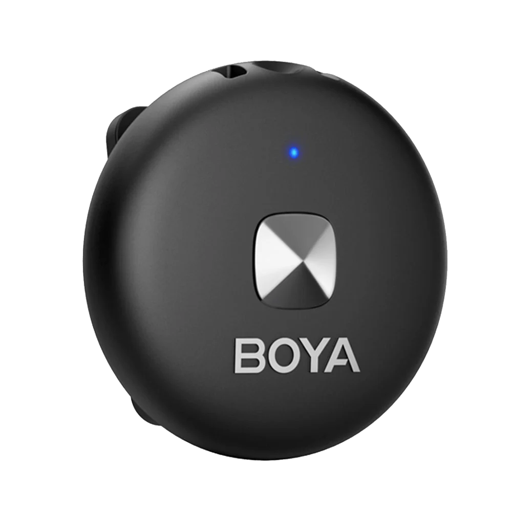 Boya OMIC-D Lightning 2.4GHz Dual Channel Wireless Microphone With Charging Case - Black
