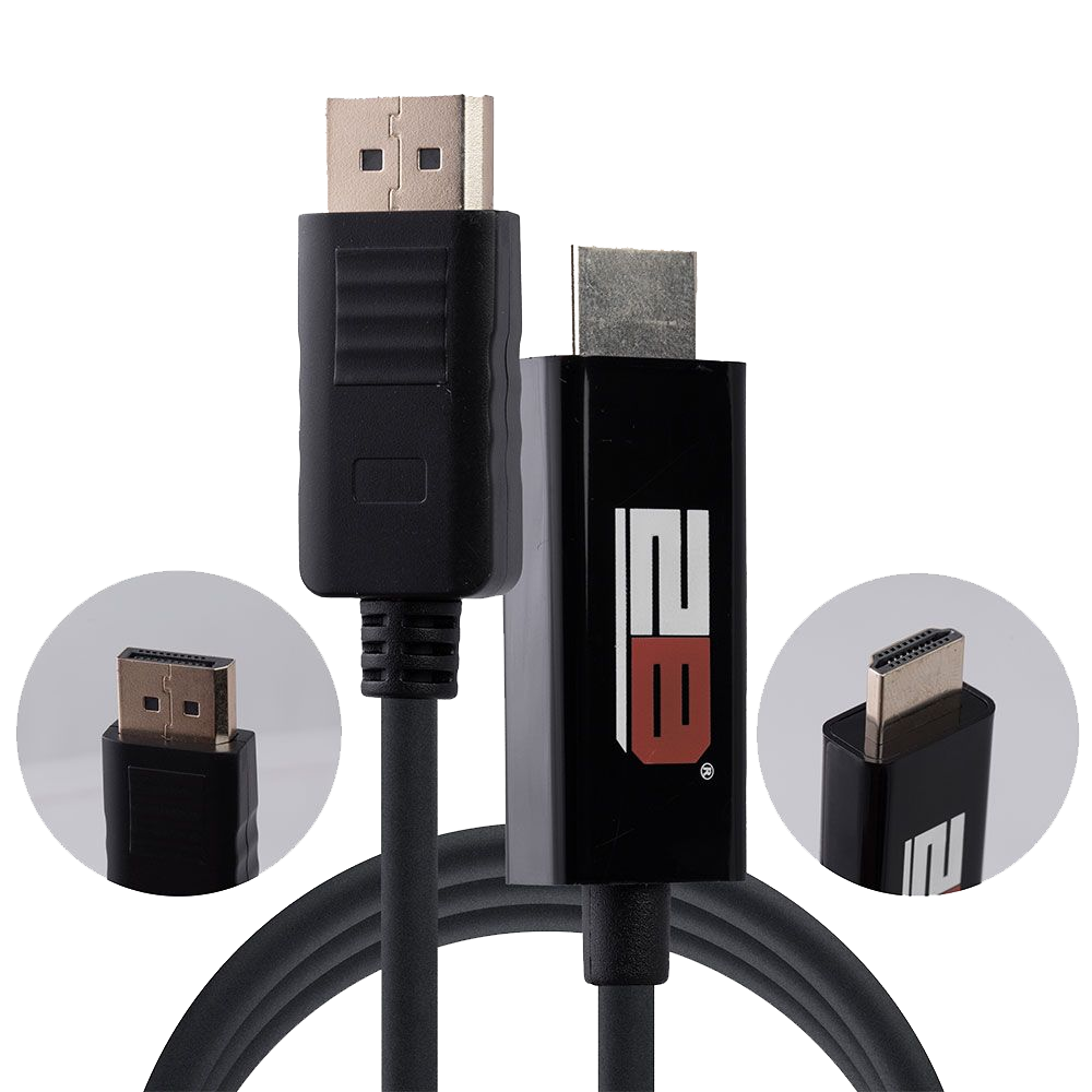 2B DC504 DisplayPort to HDMI Cable 1m