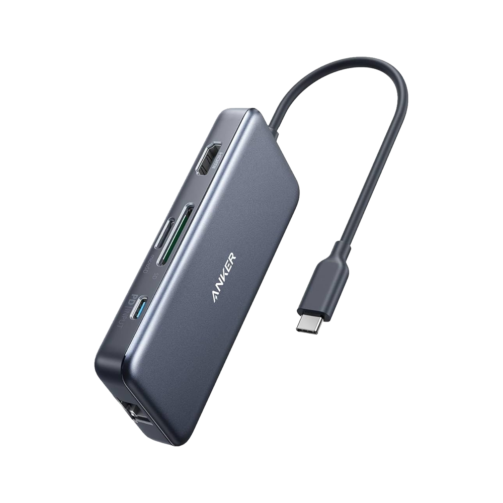 HUB Type-C To (HDMI - USB 2.0 - RJ45) Anker 7-In-1 A8352Ha1