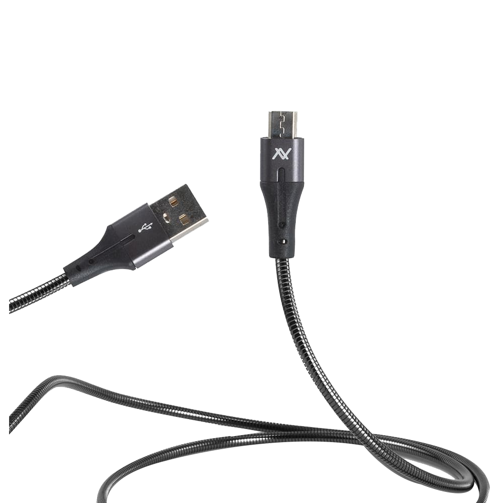 Lavvento MP035 Metal Micro USB Cable 1.0M - Silver