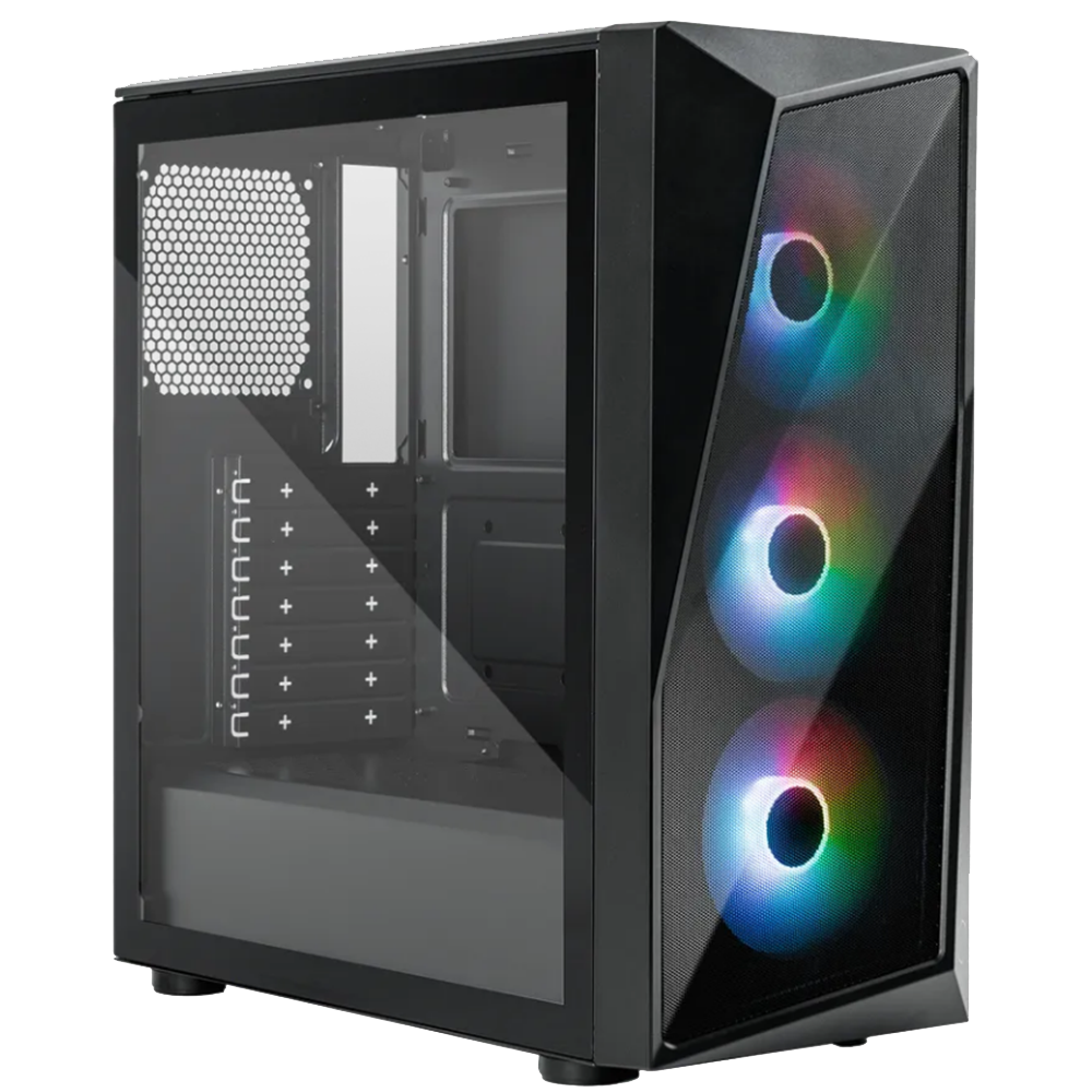 Cooler Master CMP 520 ATX ARGB Mid Tower Case + Elite NEX PN600 230V 600W Power Supply