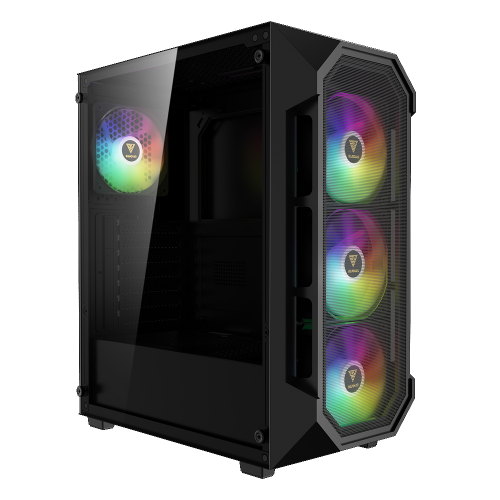 Gamdias Aura GC1 Elite ARGB Mid Rower Case + Aura GP650 80 Plus 650W Power Supply