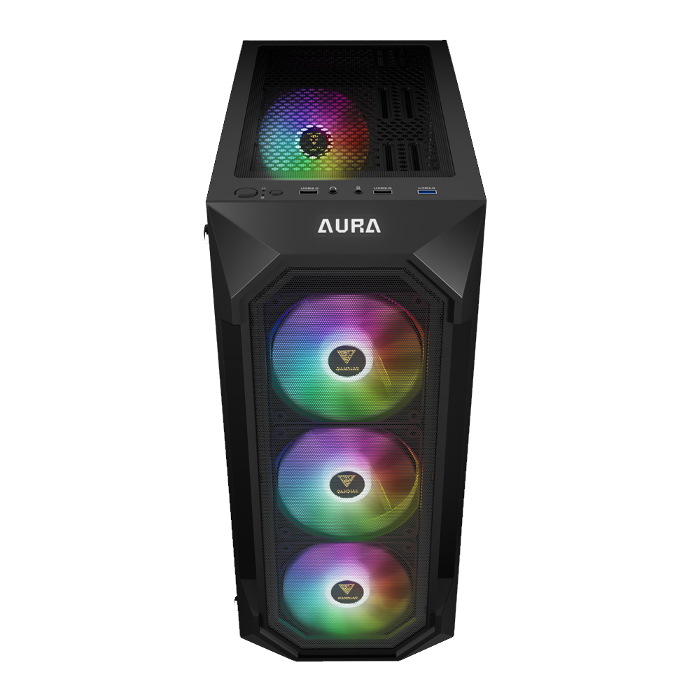 Gamdias Aura GC1 Elite ARGB Mid Rower Case + Aura GP650 80 Plus 650W Power Supply
