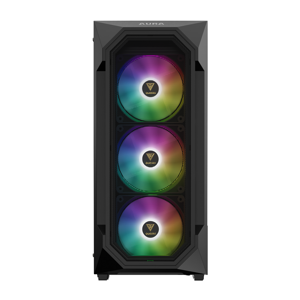Gamdias Aura GC1 Elite ARGB Mid Rower Case + Aura GP650 80 Plus 650W Power Supply