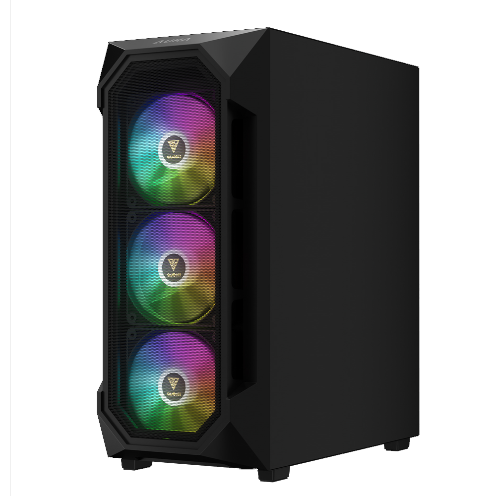 Gamdias Aura GC1 Elite ARGB Mid Rower Case + Aura GP650 80 Plus 650W Power Supply