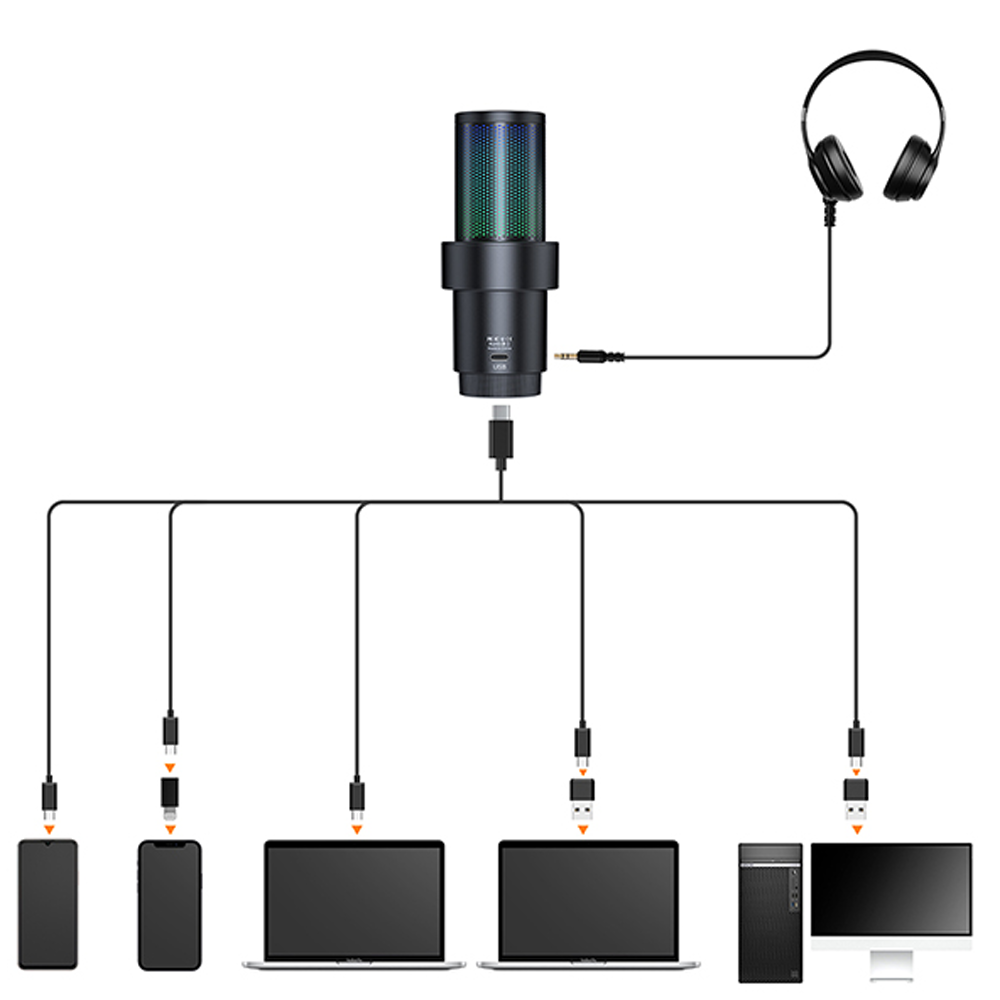 Comica EJoy Uni Pro RGB Wireless Microphone - Black