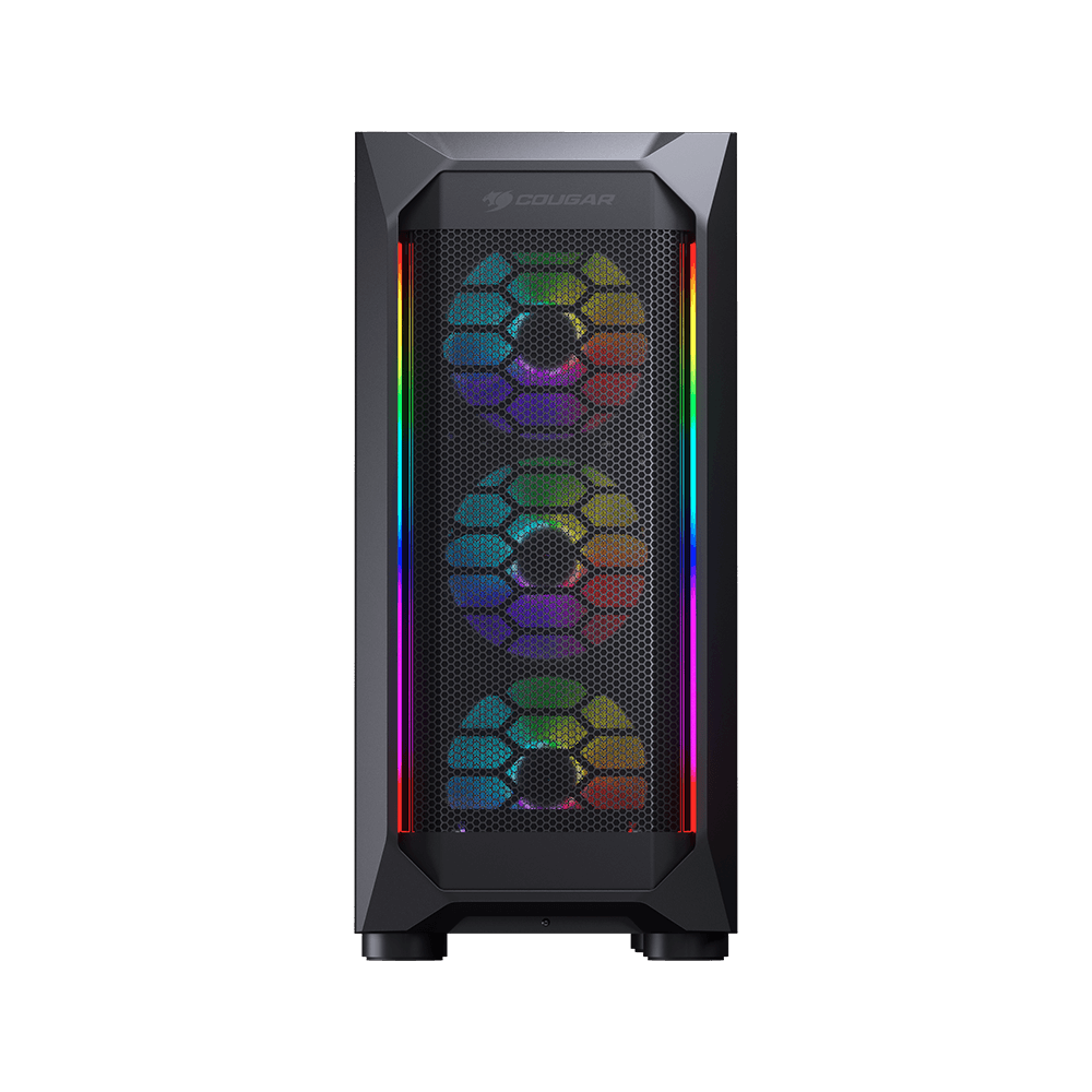 Cougar MX410 RGB Gaming Mid Tower Case + Cougar VTC 80Plus 500W Power Supply