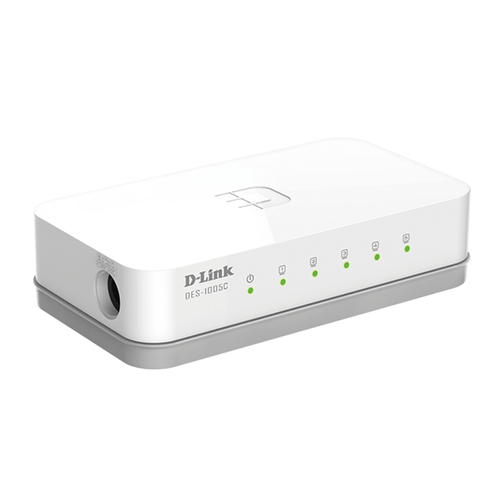 D-Link DES-1005C 5-Port 10/100Mpbs Desktop Switch