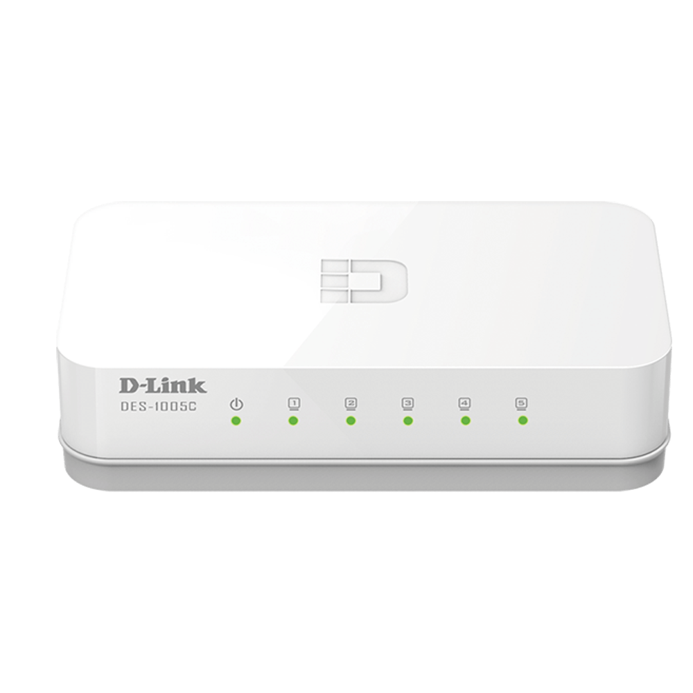 D-Link DES-1005C 5-Port 10/100Mpbs Desktop Switch