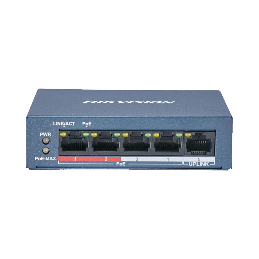 Hikvision DS-3E0105P-E/M 5-Port (4 Port PoE) 10/100Mbps Switch