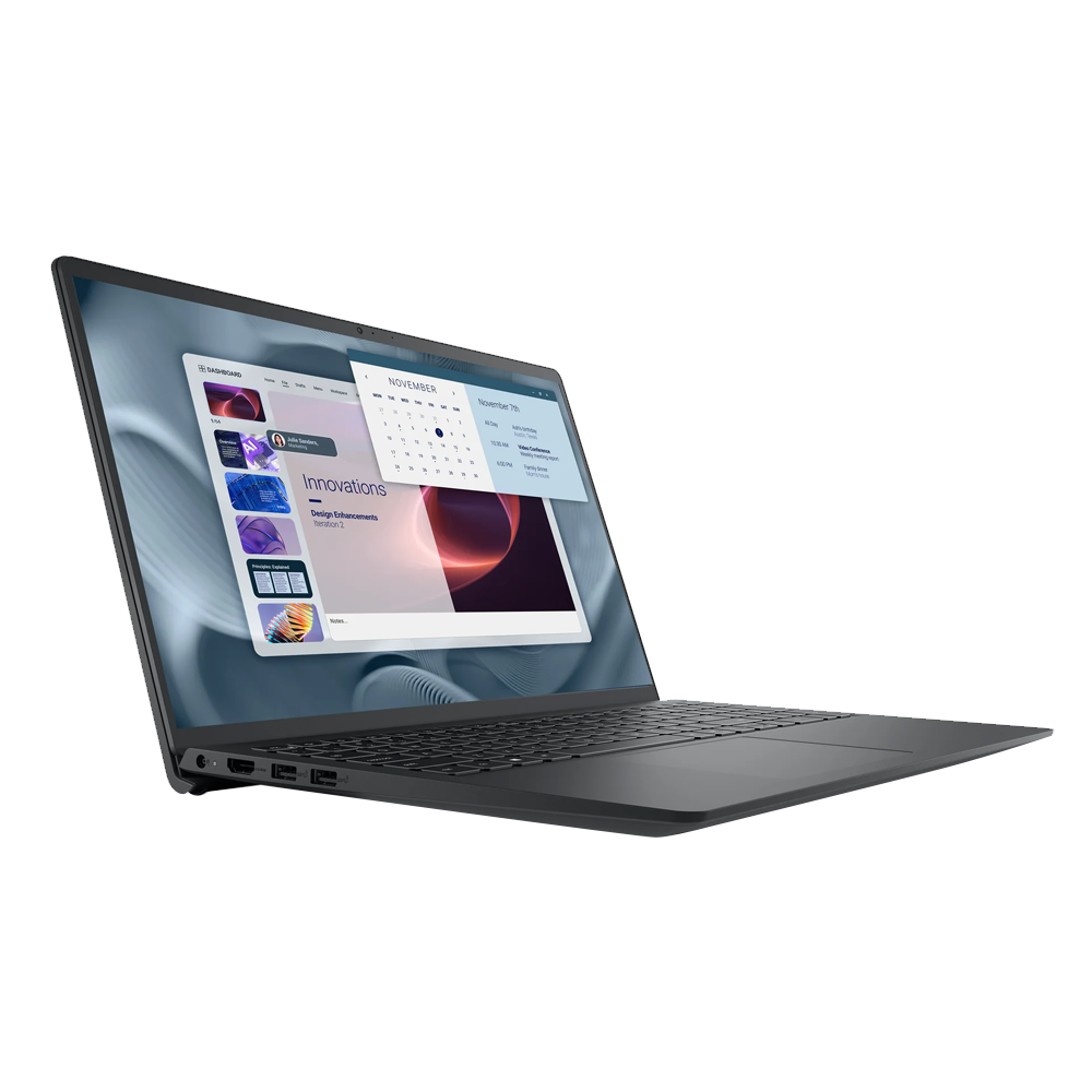 Dell Pro 15 Essential PV15250 Laptop (Intel Core 3/100U - 8GB DDR5 - 512GB M.2 NVMe - Intel UHD Graphics - 15.6 Inch FHD 120Hz) - Carbon Black