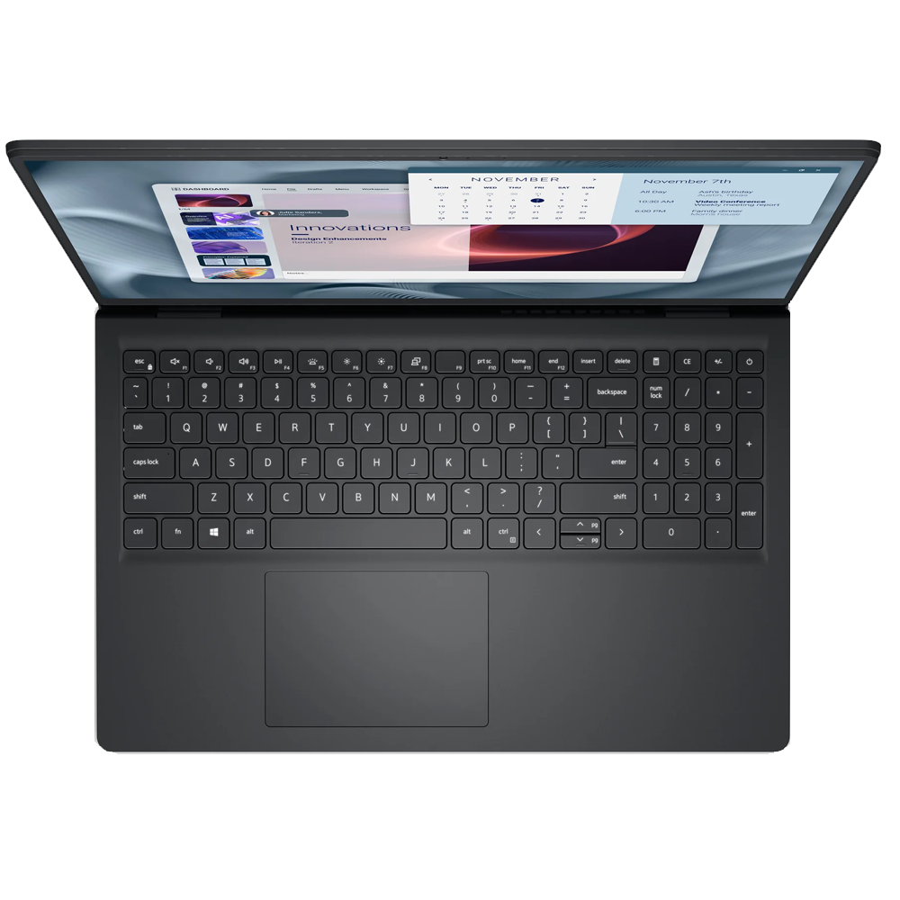 Dell Pro 15 Essential PV15250 Laptop (Intel Core 3/100U - 8GB DDR5 - 512GB M.2 NVMe - Intel UHD Graphics - 15.6 Inch FHD 120Hz) - Carbon Black