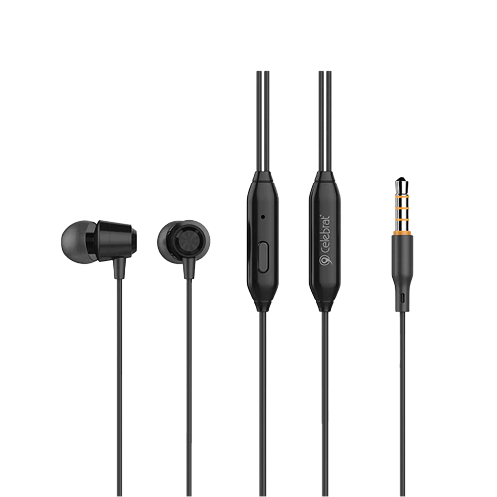 Earphone Wired Celebrat G4 Original (3.5MM) - White