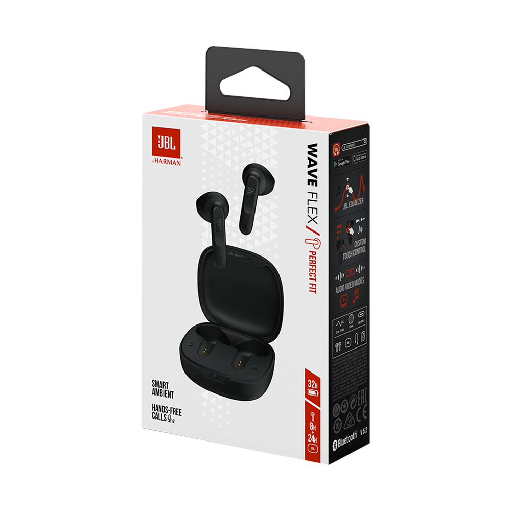 JBL Wave Flex True Wireless Earbuds - Black
