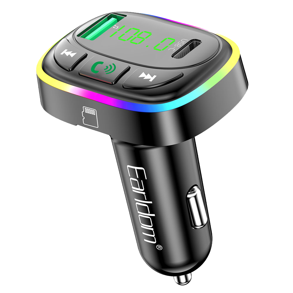 Earldom M104 FM Transmitter & USB + Type-C 3.1A Charger