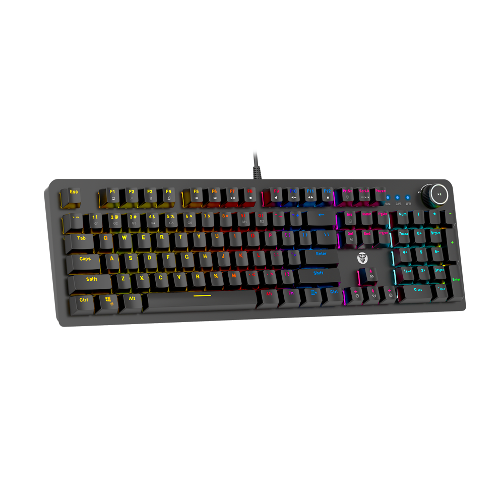 Fantech Maxpower MK853v2 Blue Switch Wired Mechanical Gaming Keyboard - Black