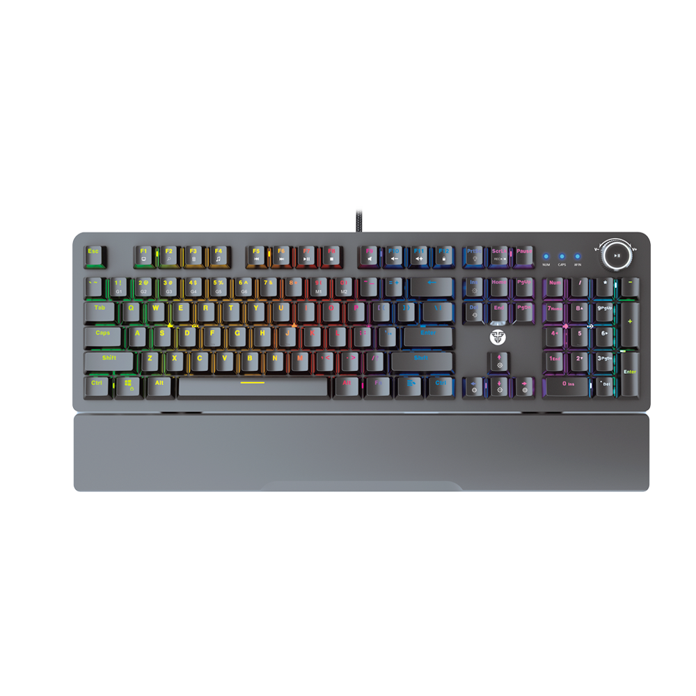 Fantech Maxpower MK853v2 Blue Switch Wired Mechanical Gaming Keyboard - Black