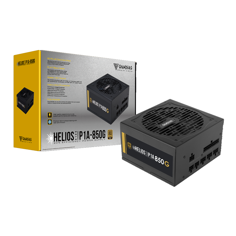 Gamdias Helios P1A-850G 80 Plus Gold Power Supply (850W)