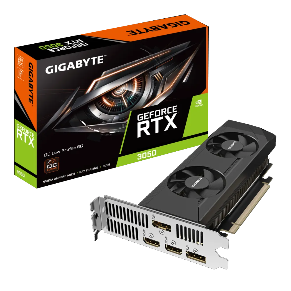 Gigabyte GeForce RTX 3050 OC Low Profile 6G GDDR6 Graphics Card