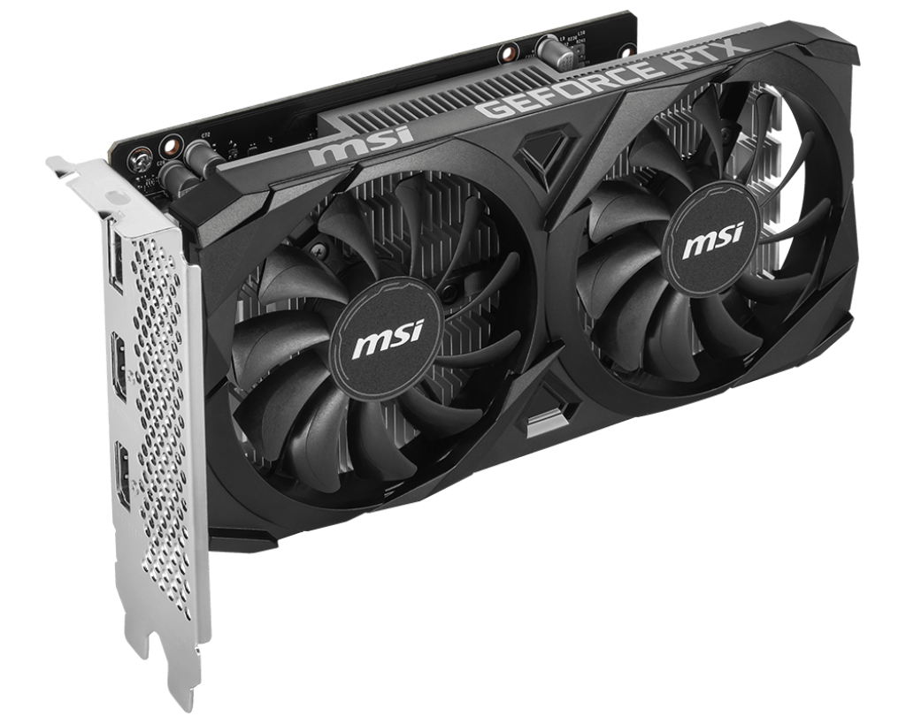 MSI GeForce RTX 3050 Ventus 2X E OC 6GB GDDR6 Graphics Card