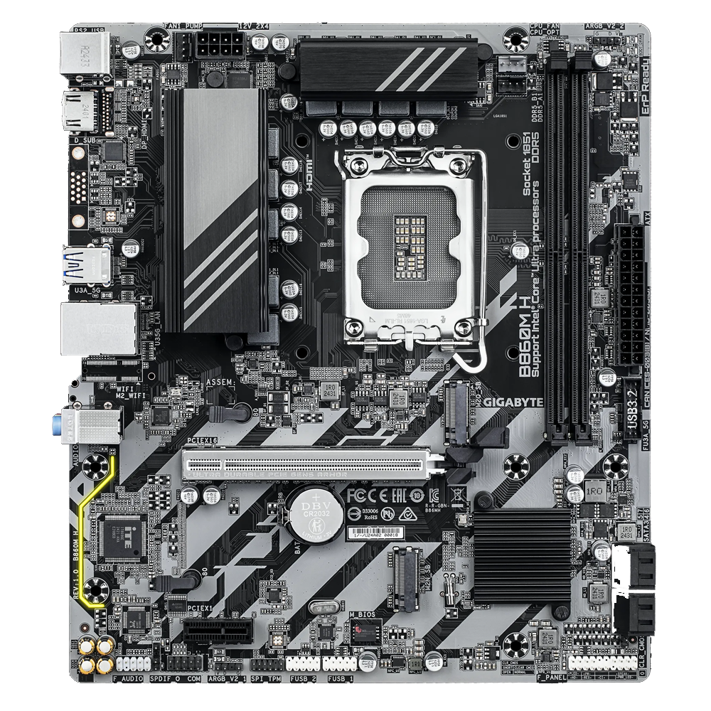 Gigabyte B860M H Intel LGA 1851 Motherboard