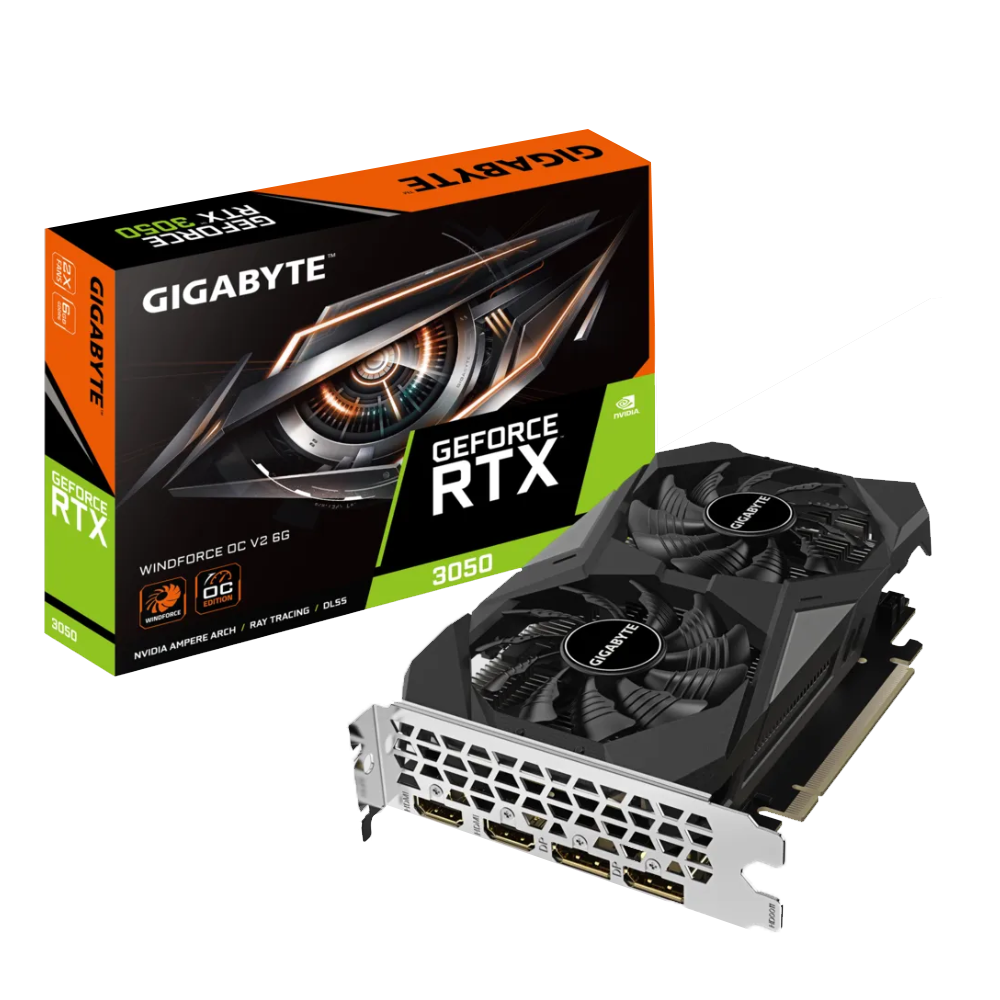 Gigabyte GeForce RTX 3050 Windforce OC V2 6G DDR6 Graphics Card